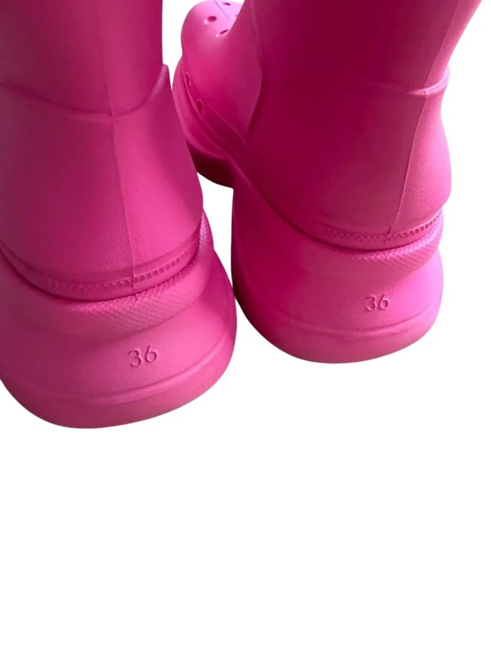 BALENCIAGA x Crocs Pink Platform Boots Size 36 / US 6